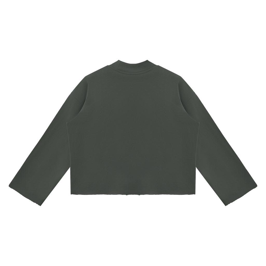 Raw Edge Boxy Sweatshirt