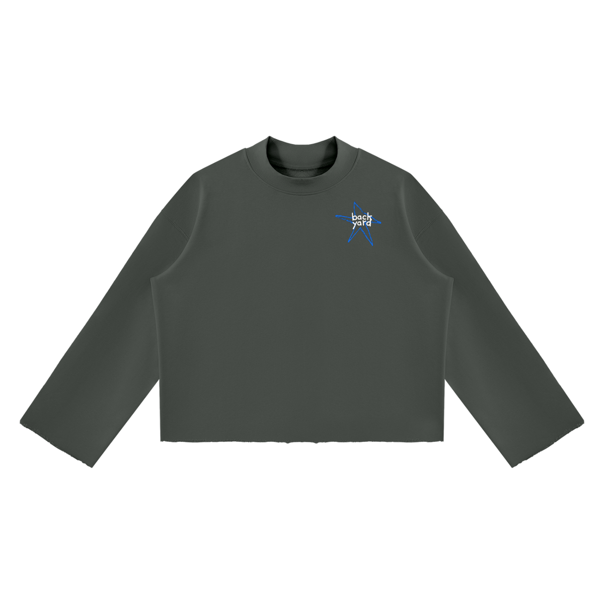 Raw Edge Boxy Sweatshirt